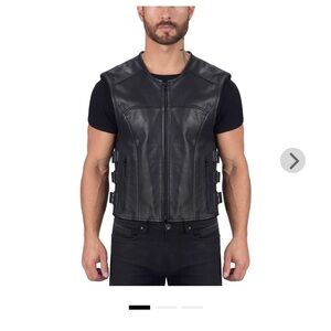 Viking’s Cycle Men’s Leather Vest size M